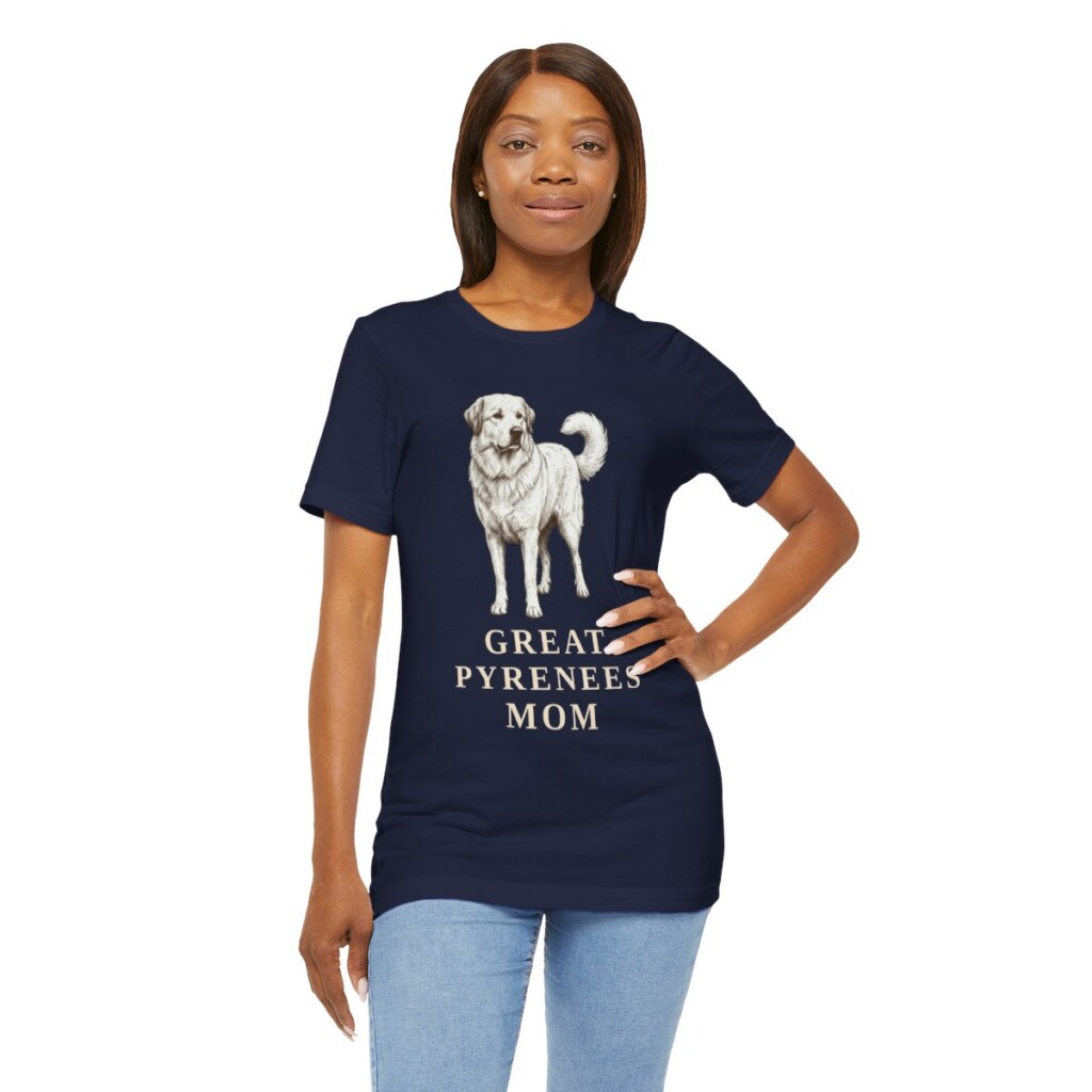 Great Pyrenees Mom Shirt, Vintage Dog Sketch Tee, Dog Mom Gift