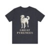 Great Pyrenees Lover Shirt, Vintage Dog Sketch Tee, Dog Lover Gift