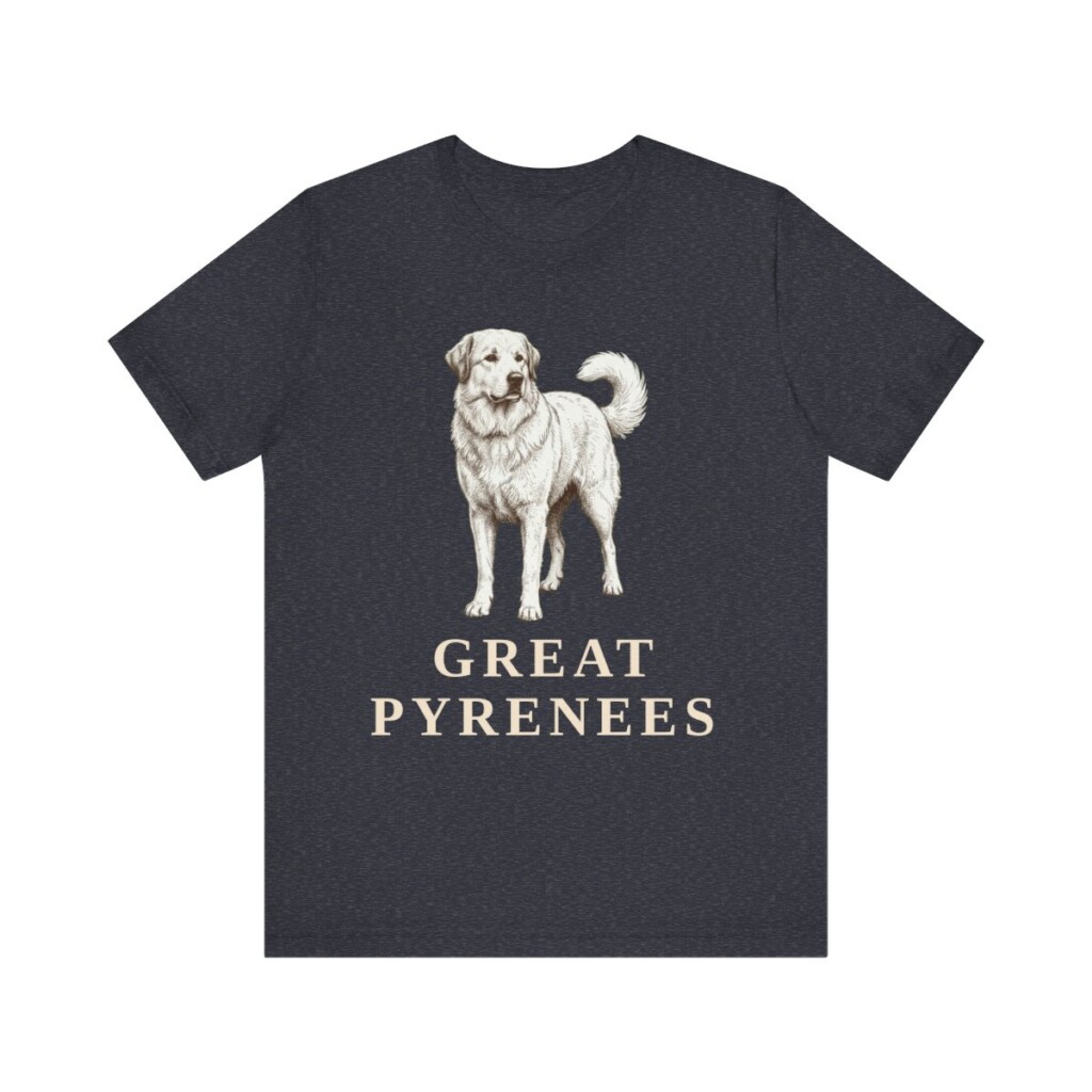 Great Pyrenees Lover Shirt, Vintage Dog Sketch Tee, Dog Lover Gift