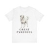 Great Pyrenees Lover Shirt, Vintage Dog Sketch Tee, Dog Lover Gift