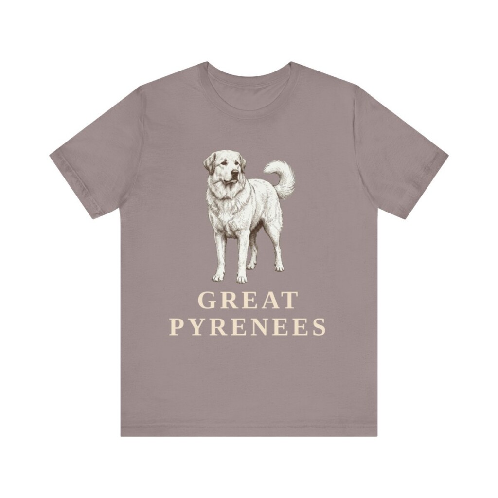 Great Pyrenees Lover Shirt, Vintage Dog Sketch Tee, Dog Lover Gift