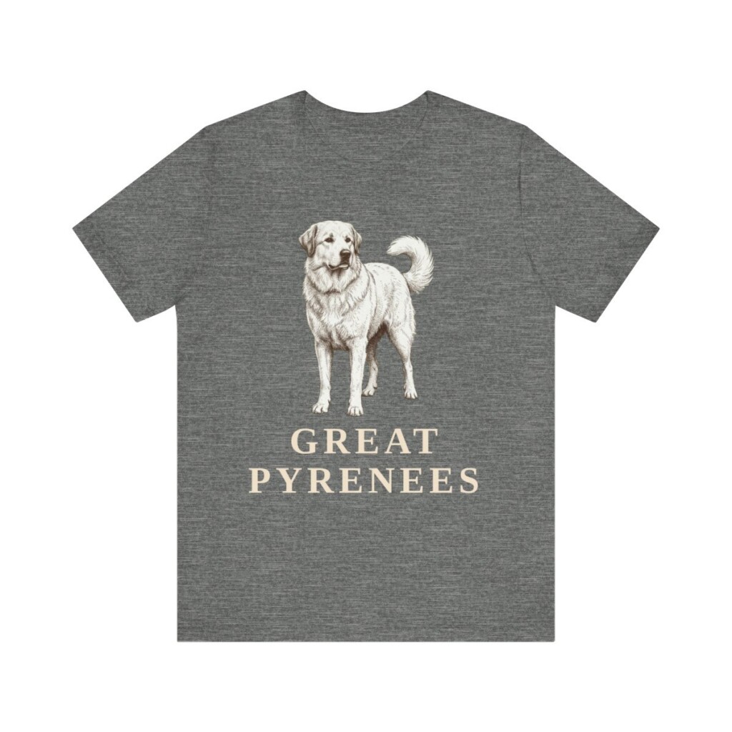 Great Pyrenees Lover Shirt, Vintage Dog Sketch Tee, Dog Lover Gift