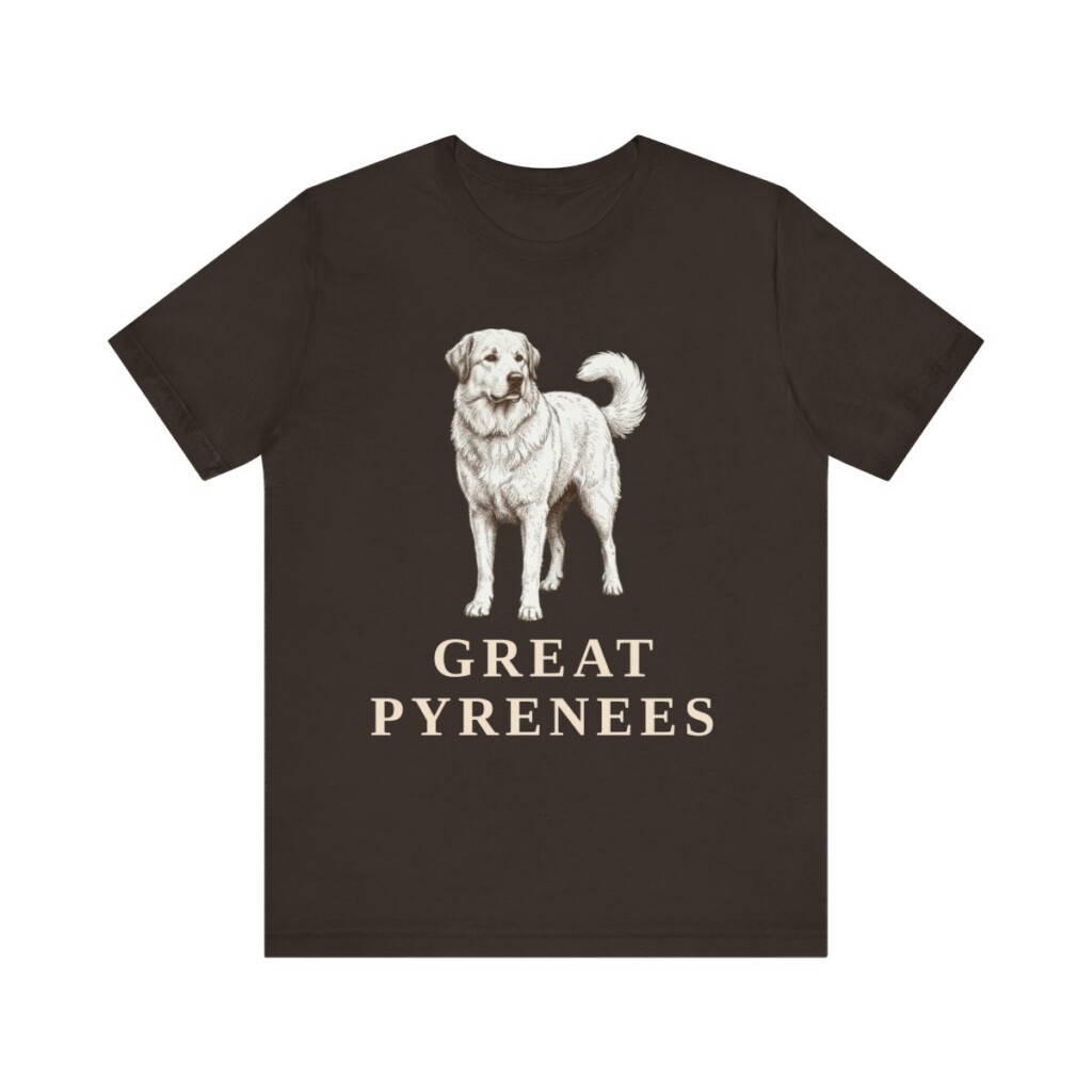 Great Pyrenees Lover Shirt, Vintage Dog Sketch Tee, Dog Lover Gift