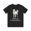 Great Pyrenees Lover Shirt, Vintage Dog Sketch Tee, Dog Lover Gift