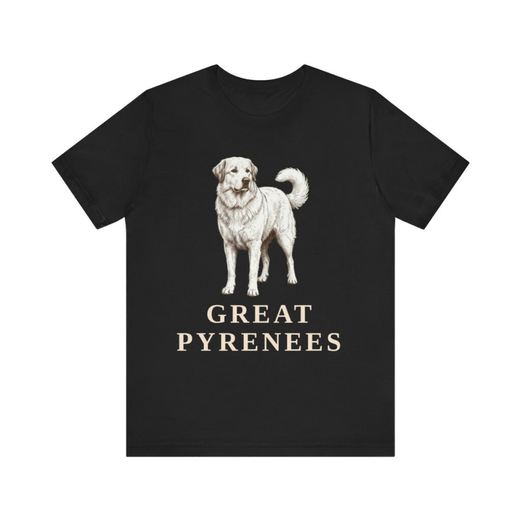 Great Pyrenees Lover Shirt, Vintage Dog Sketch Tee, Dog Lover Gift