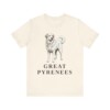 Great Pyrenees Lover Shirt, Vintage Dog Sketch Tee, Dog Lover Gift