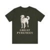 Great Pyrenees Lover Shirt, Vintage Dog Sketch Tee, Dog Lover Gift