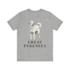 Great Pyrenees Lover Shirt, Vintage Dog Sketch Tee, Dog Lover Gift