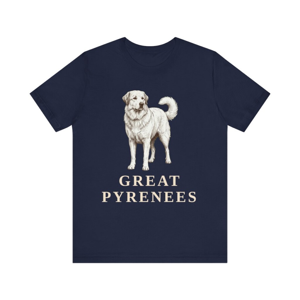 Great Pyrenees Lover Shirt, Vintage Dog Sketch Tee, Dog Lover Gift