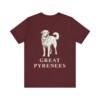 Great Pyrenees Lover Shirt, Vintage Dog Sketch Tee, Dog Lover Gift