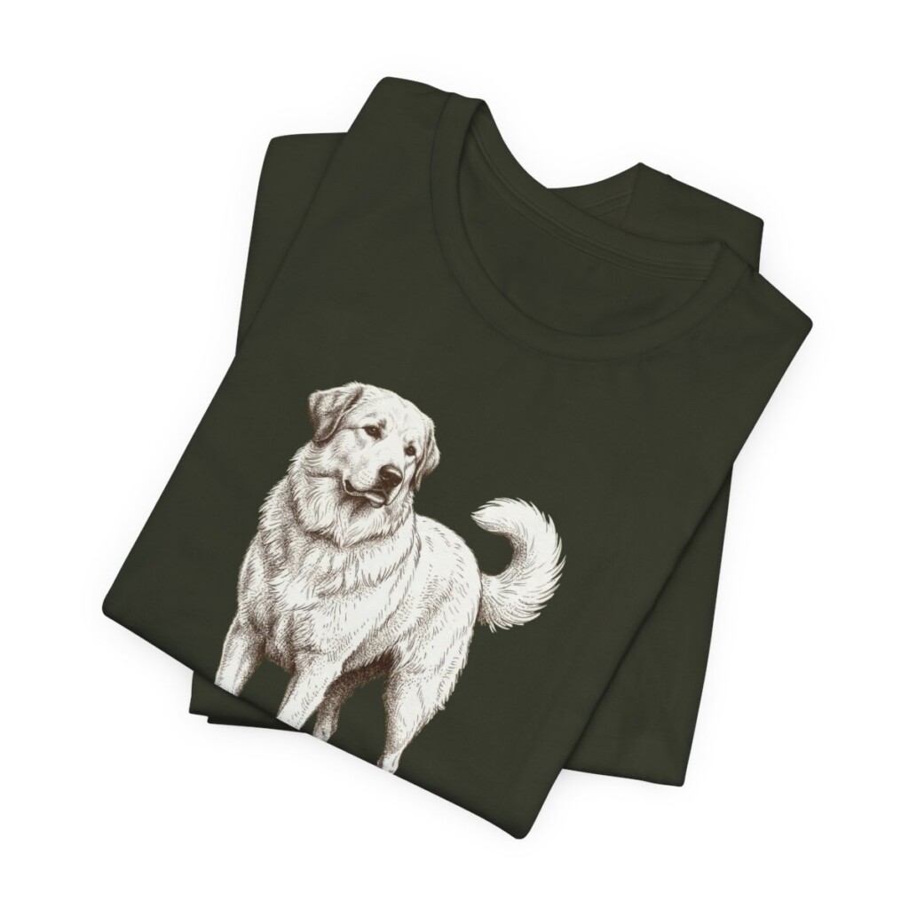 Great Pyrenees Lover Shirt, Vintage Dog Sketch Tee, Dog Lover Gift