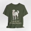 Great Pyrenees Lover Shirt, Vintage Dog Sketch Tee, Dog Lover Gift
