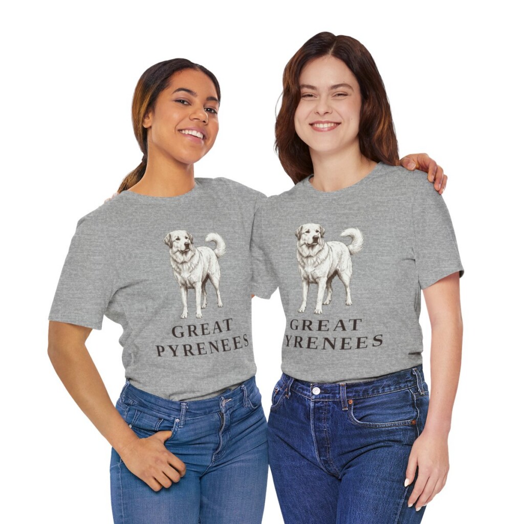 Great Pyrenees Lover Shirt, Vintage Dog Sketch Tee, Dog Lover Gift