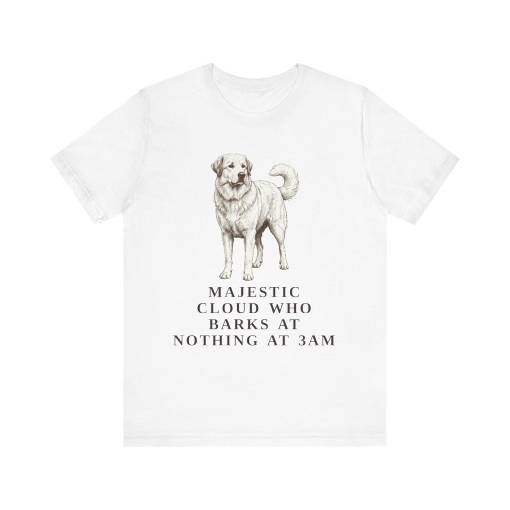 Great Pyrenees Humor Shirt, Vintage Dog Sketch Tee, Dog Humor Gift