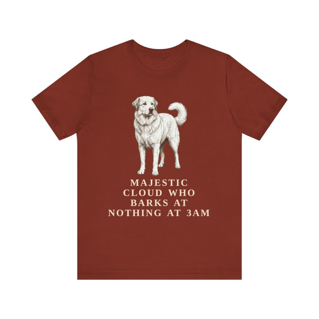 Great Pyrenees Humor Shirt, Vintage Dog Sketch Tee, Dog Humor Gift