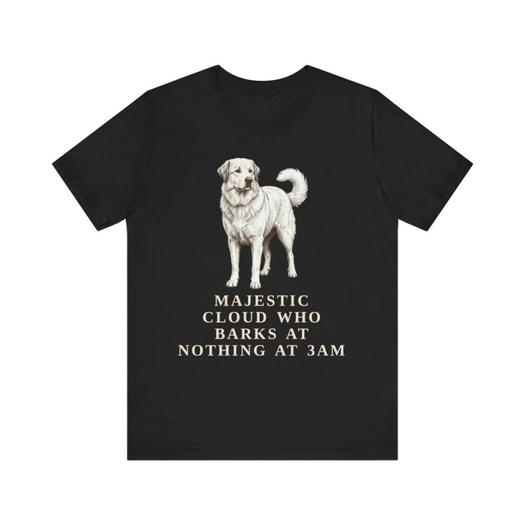 Great Pyrenees Humor Shirt, Vintage Dog Sketch Tee, Dog Humor Gift