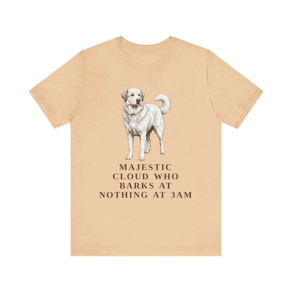 Great Pyrenees Humor Shirt, Vintage Dog Sketch Tee, Dog Humor Gift