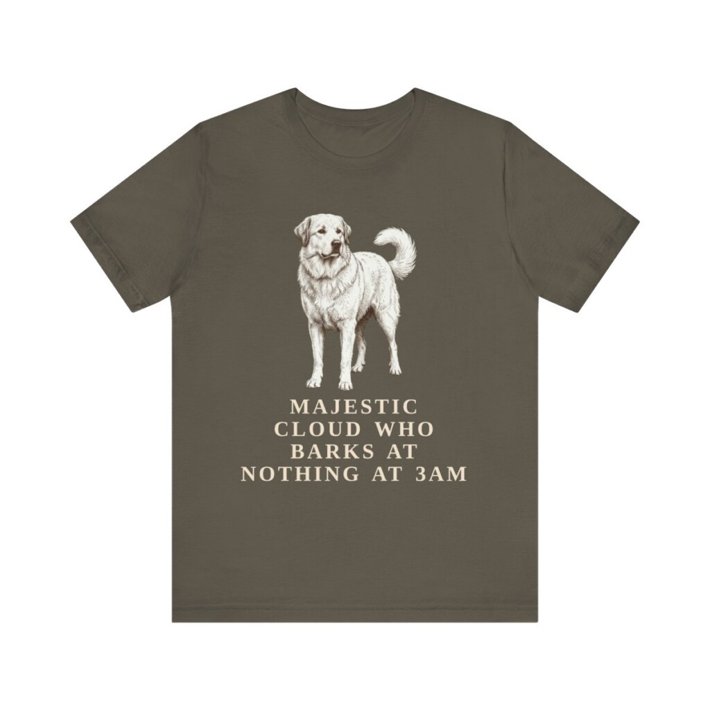 Great Pyrenees Humor Shirt, Vintage Dog Sketch Tee, Dog Humor Gift