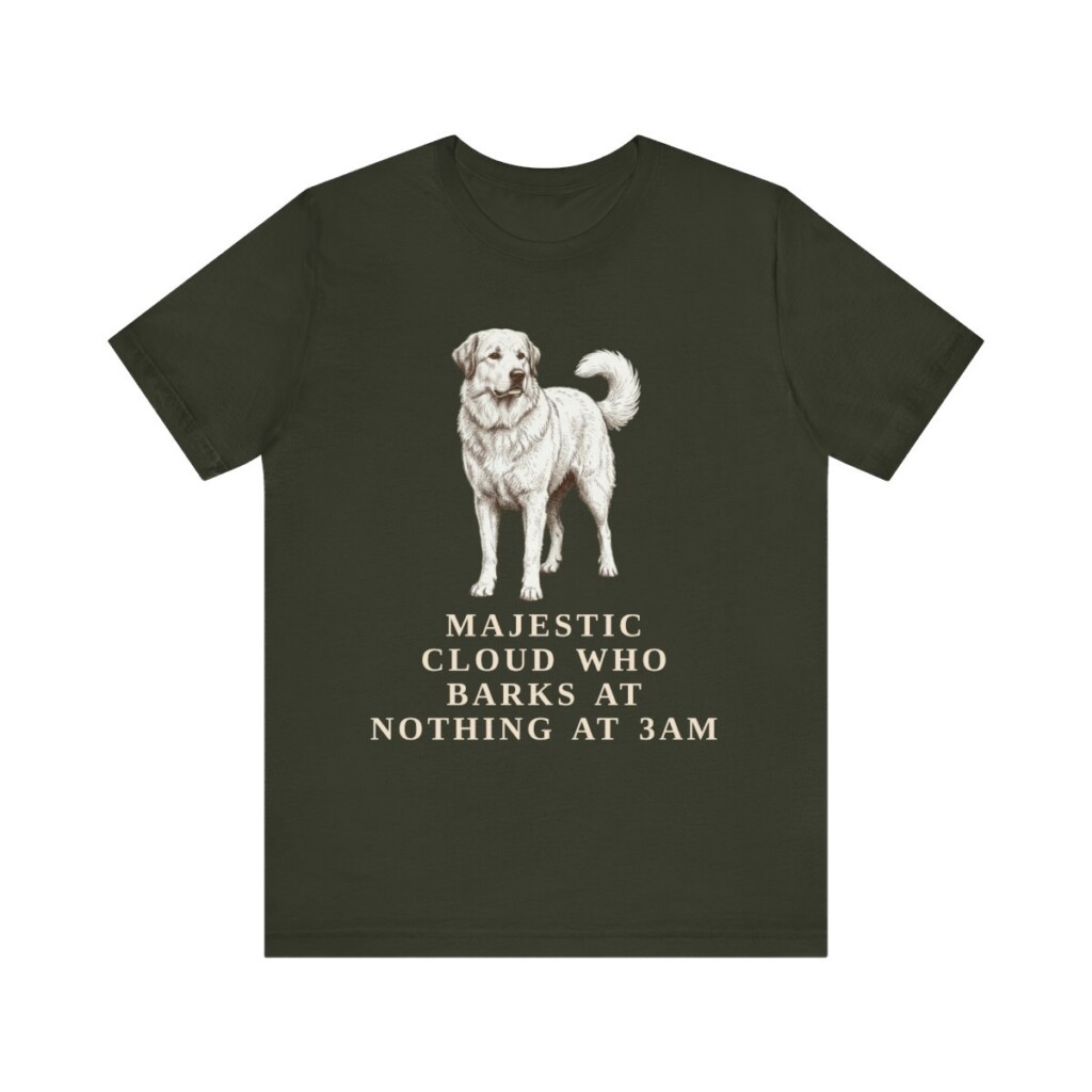 Great Pyrenees Humor Shirt, Vintage Dog Sketch Tee, Dog Humor Gift