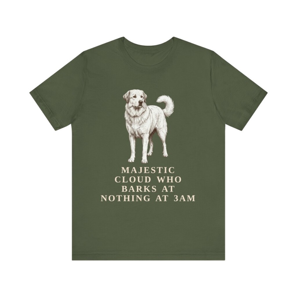 Great Pyrenees Humor Shirt, Vintage Dog Sketch Tee, Dog Humor Gift
