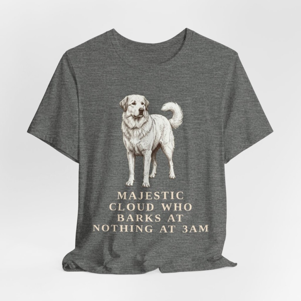 Great Pyrenees Humor Shirt, Vintage Dog Sketch Tee, Dog Humor Gift