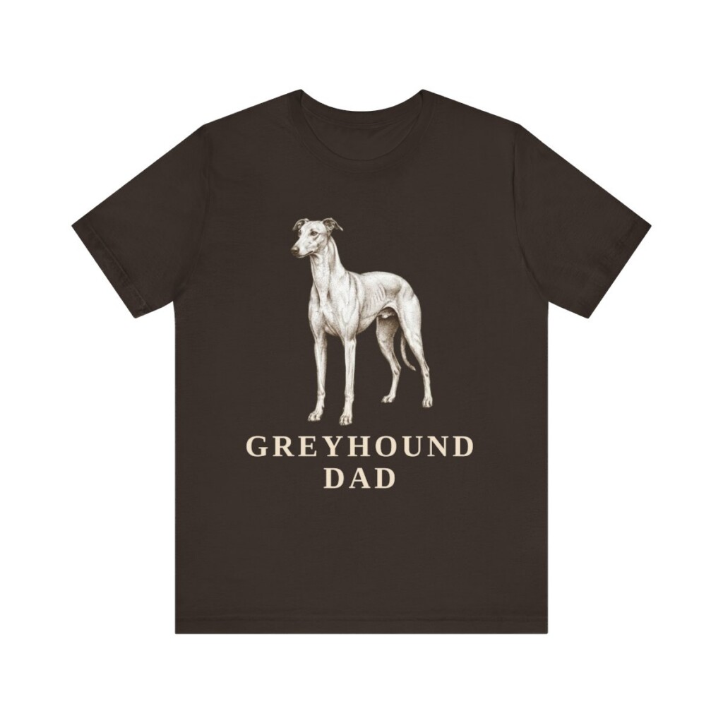 Greyhound Dad Shirt, Vintage Dog Sketch Tee, Dog Dad Gift