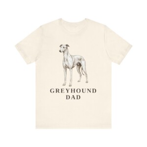 Greyhound Dad Shirt, Vintage Dog Sketch Tee, Dog Dad Gift