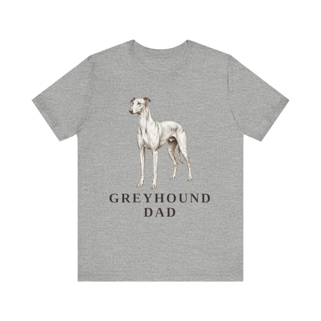 Greyhound Dad Shirt, Vintage Dog Sketch Tee, Dog Dad Gift