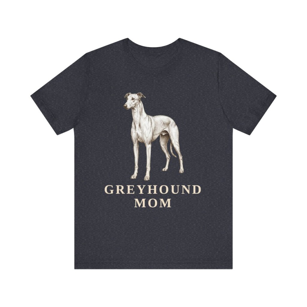 Greyhound Mom Shirt, Vintage Dog Sketch Tee, Dog Mom Gift