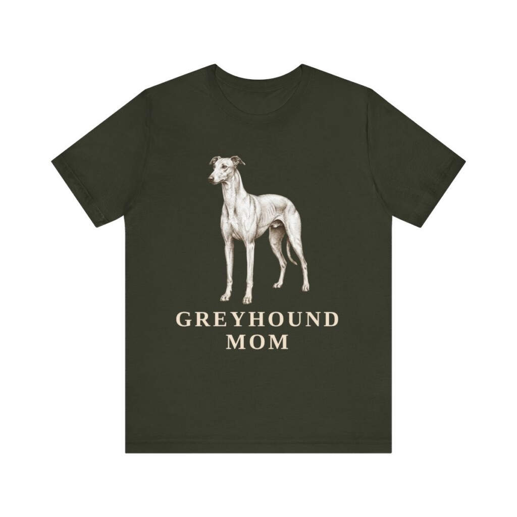 Greyhound Mom Shirt, Vintage Dog Sketch Tee, Dog Mom Gift