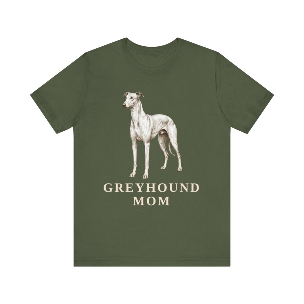Greyhound Mom Shirt, Vintage Dog Sketch Tee, Dog Mom Gift