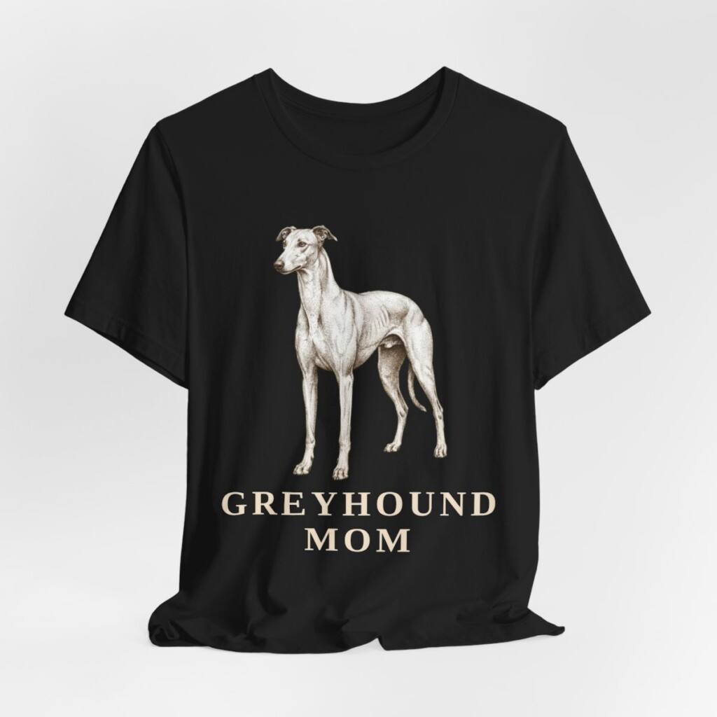 Greyhound Mom Shirt, Vintage Dog Sketch Tee, Dog Mom Gift