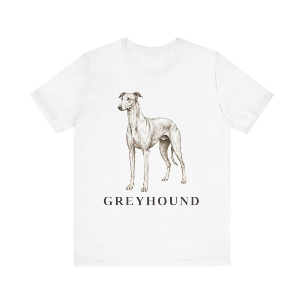 Greyhound Lover Shirt, Vintage Dog Sketch Tee, Dog Lover Gift