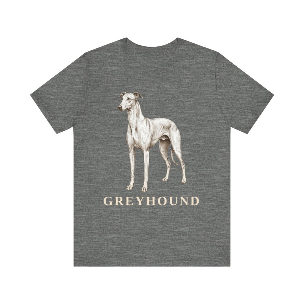 Greyhound Lover Shirt, Vintage Dog Sketch Tee, Dog Lover Gift