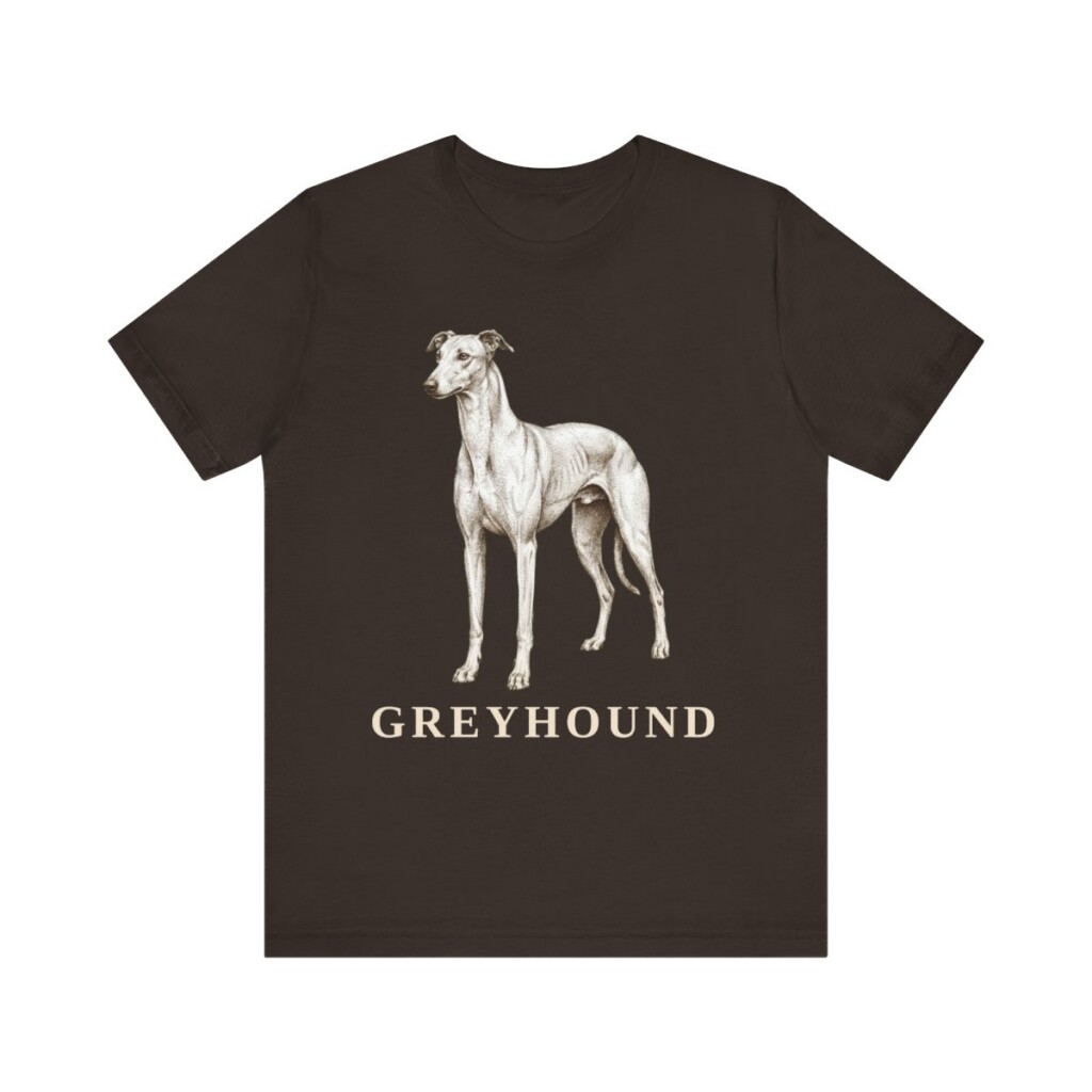 Greyhound Lover Shirt, Vintage Dog Sketch Tee, Dog Lover Gift