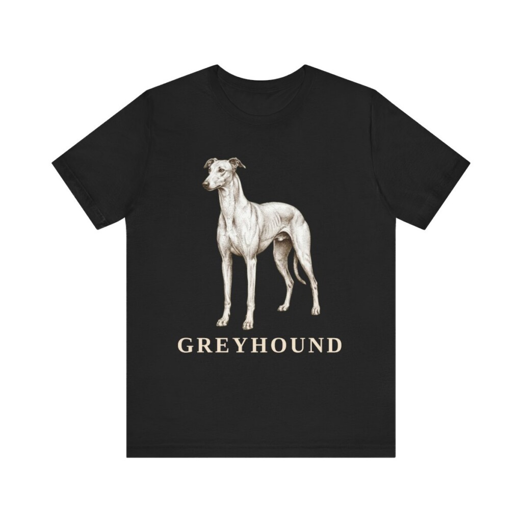 Greyhound Lover Shirt, Vintage Dog Sketch Tee, Dog Lover Gift