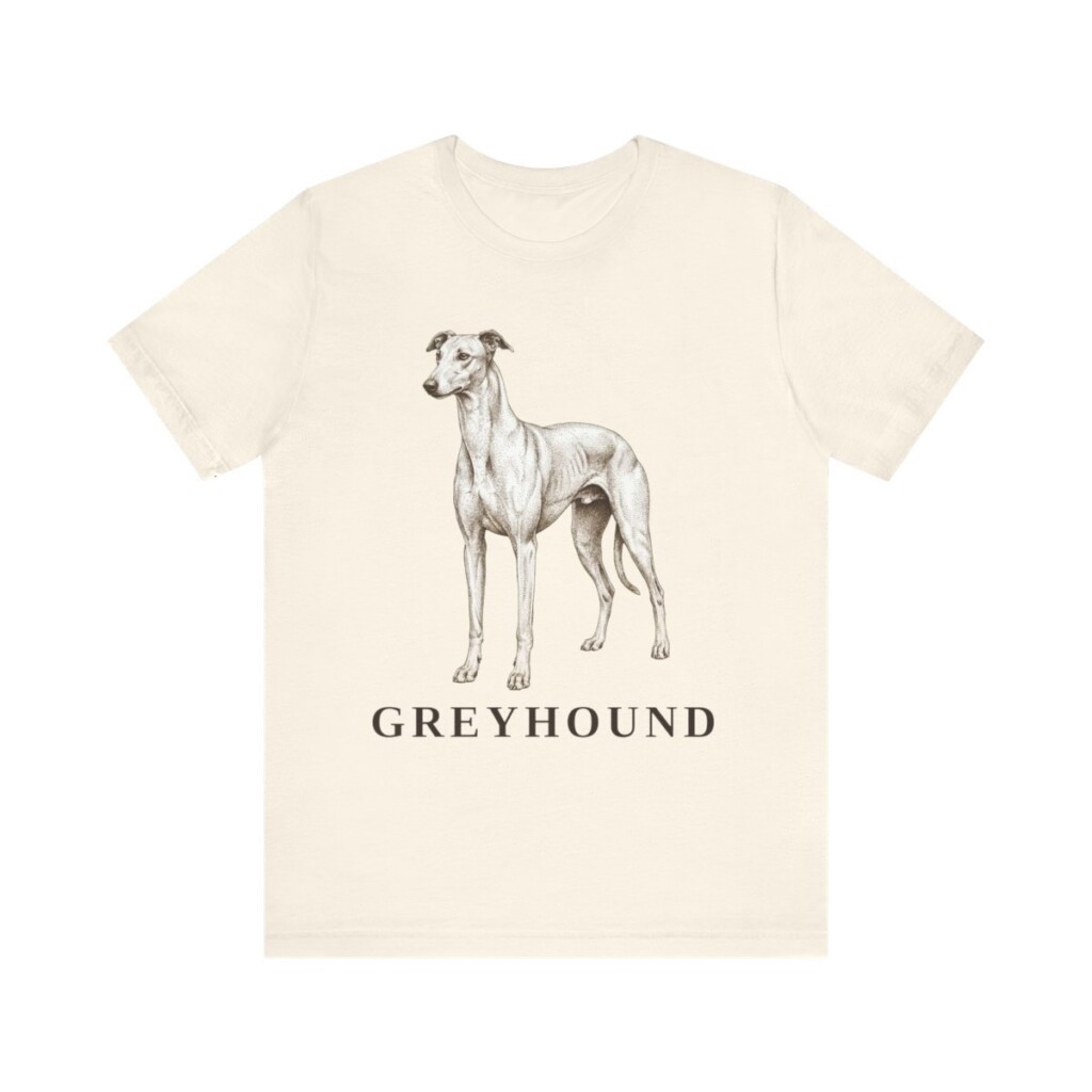 Greyhound Lover Shirt, Vintage Dog Sketch Tee, Dog Lover Gift