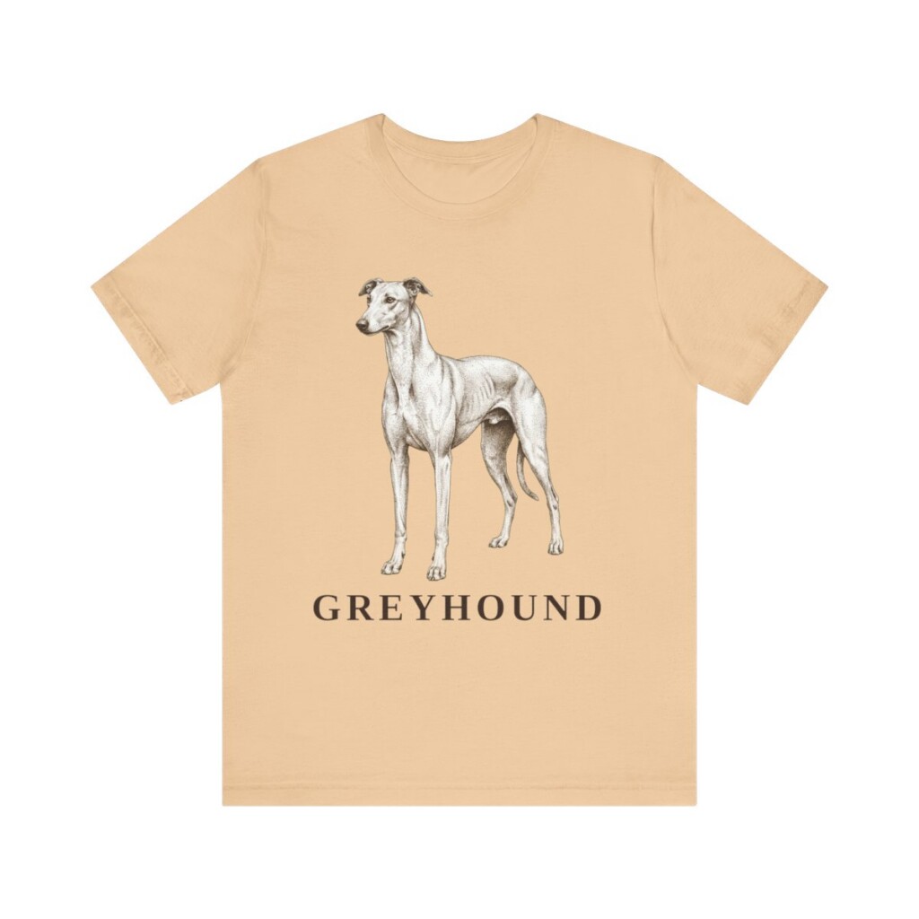 Greyhound Lover Shirt, Vintage Dog Sketch Tee, Dog Lover Gift