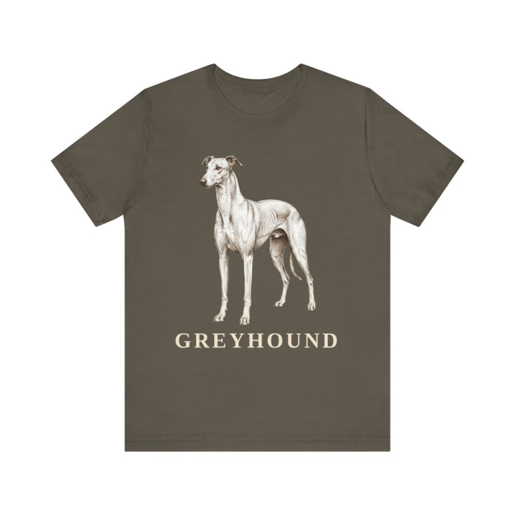 Greyhound Lover Shirt, Vintage Dog Sketch Tee, Dog Lover Gift