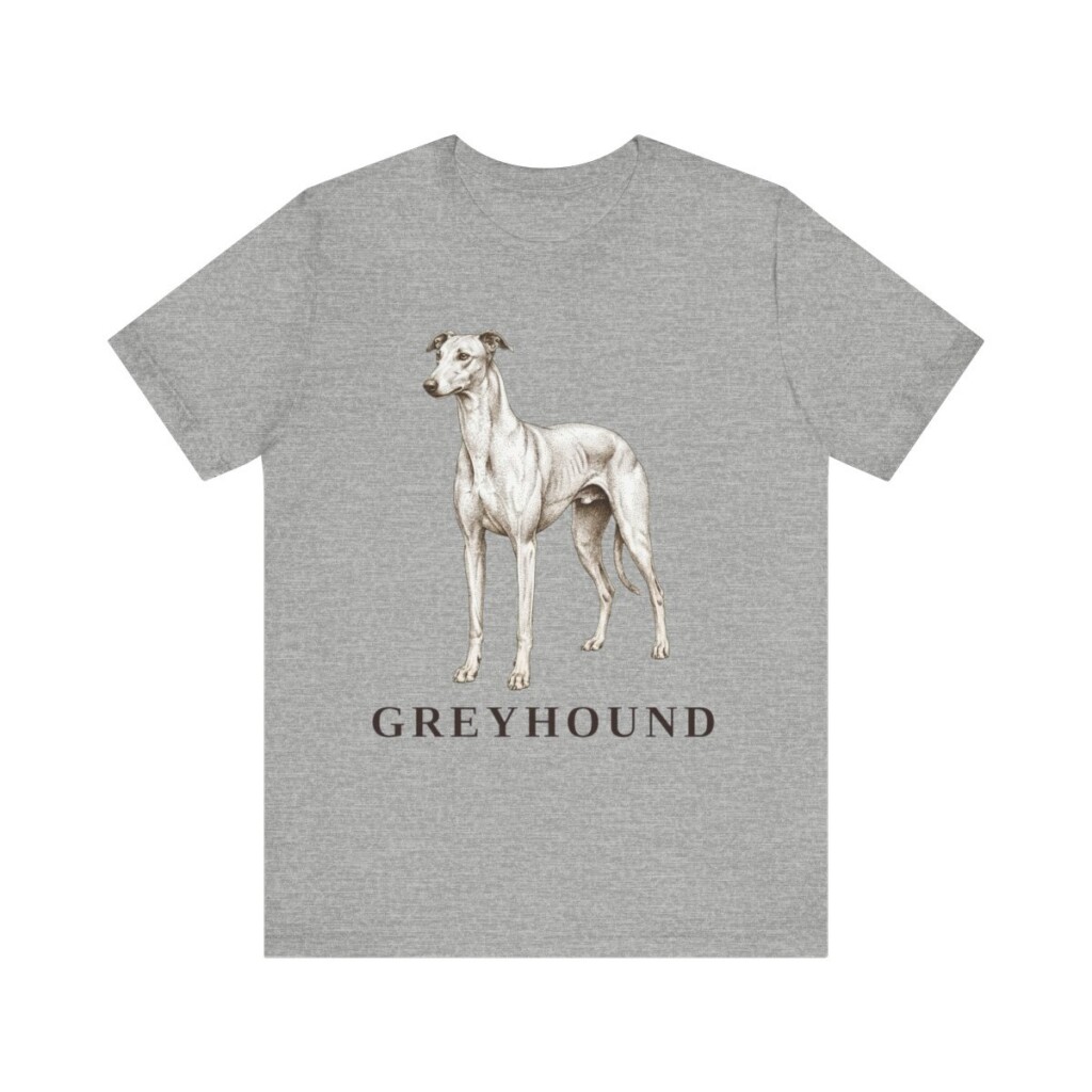 Greyhound Lover Shirt, Vintage Dog Sketch Tee, Dog Lover Gift
