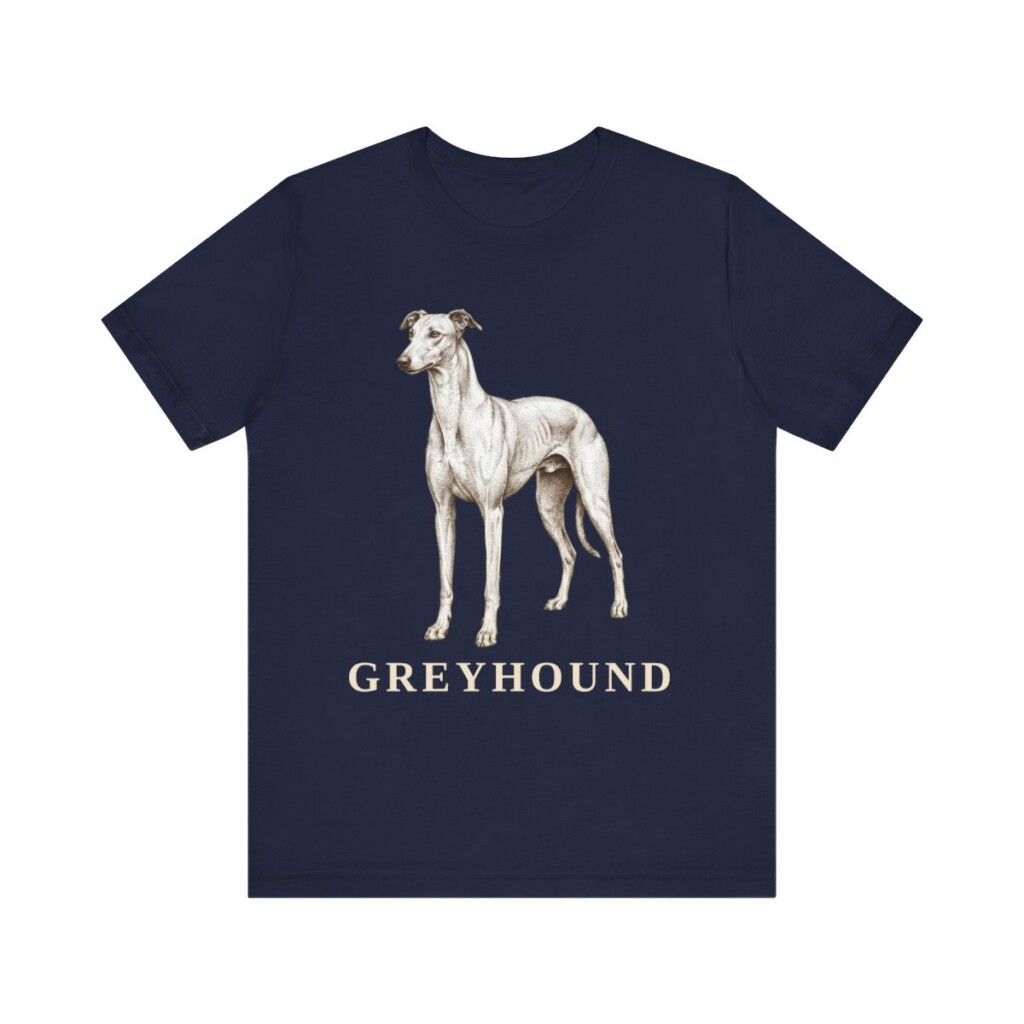 Greyhound Lover Shirt, Vintage Dog Sketch Tee, Dog Lover Gift