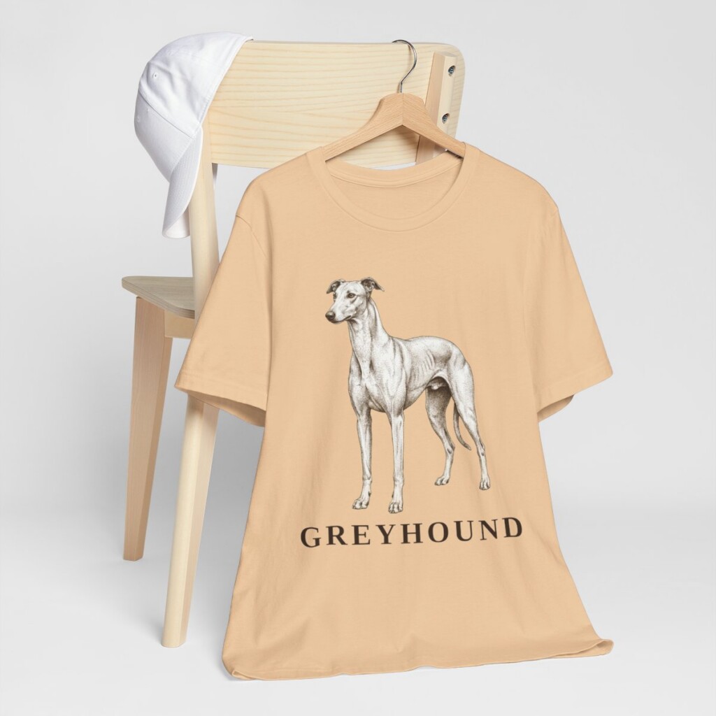 Greyhound Lover Shirt, Vintage Dog Sketch Tee, Dog Lover Gift