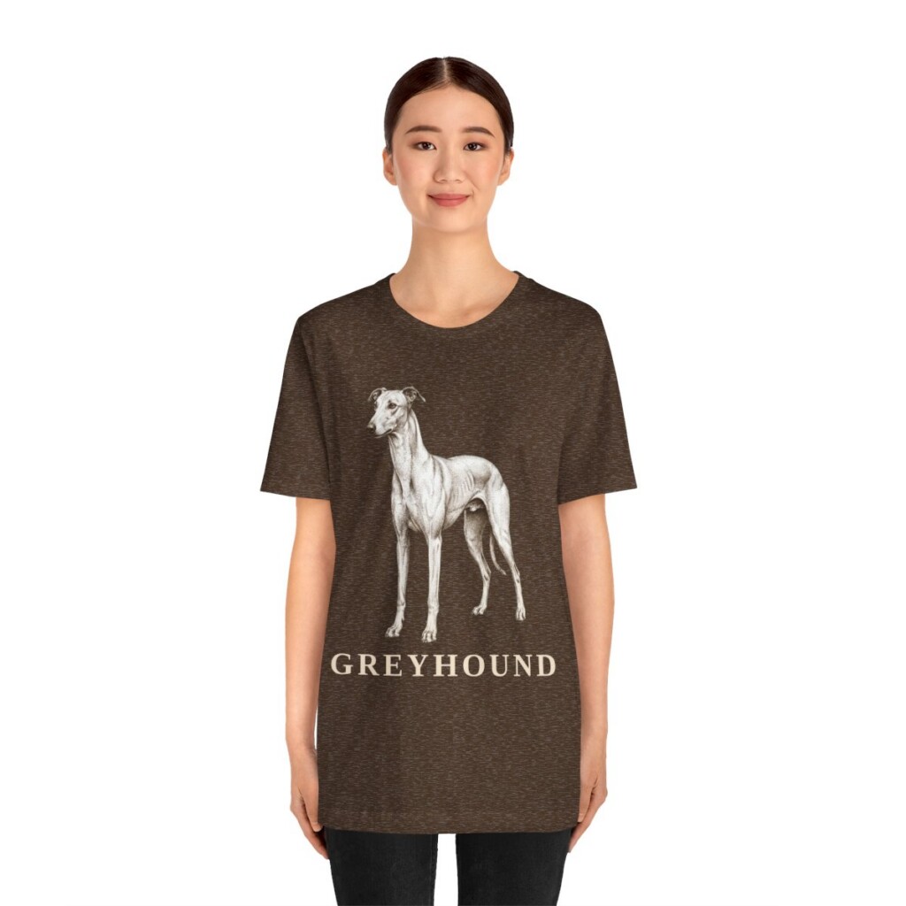 Greyhound Lover Shirt, Vintage Dog Sketch Tee, Dog Lover Gift