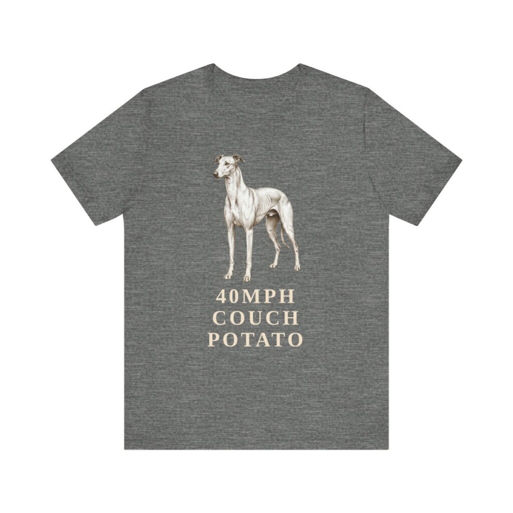Greyhound Humor Shirt, Vintage Dog Sketch Tee, Dog Humor Gift