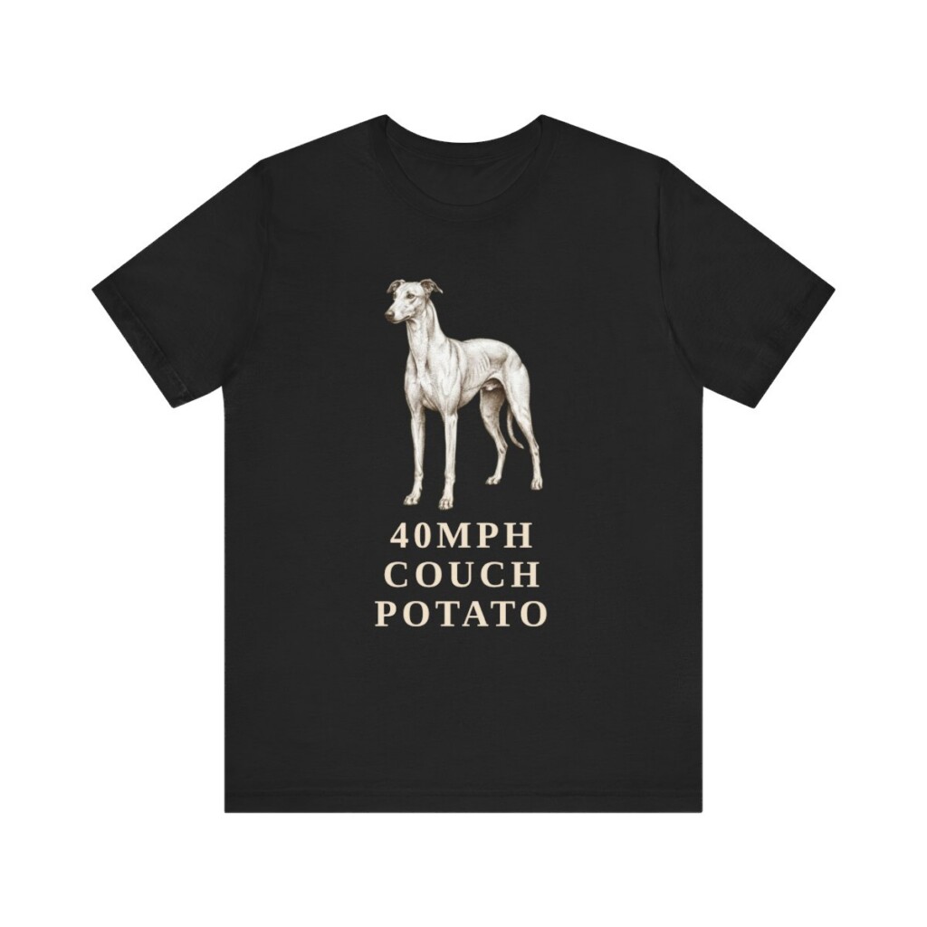 Greyhound Humor Shirt, Vintage Dog Sketch Tee, Dog Humor Gift
