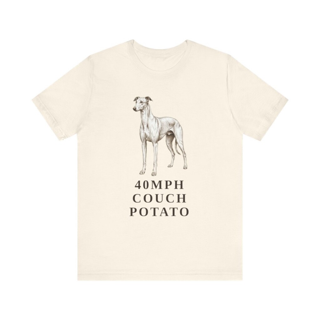 Greyhound Humor Shirt, Vintage Dog Sketch Tee, Dog Humor Gift