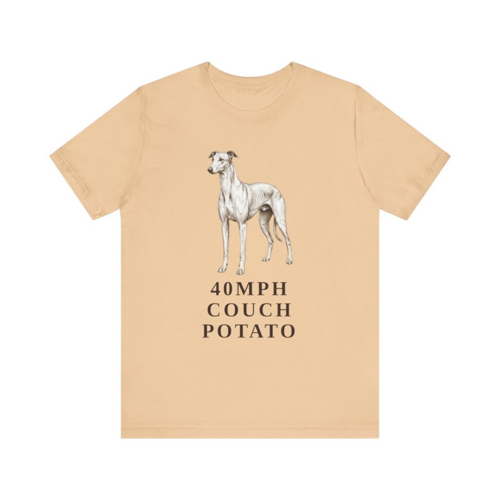 Greyhound Humor Shirt, Vintage Dog Sketch Tee, Dog Humor Gift