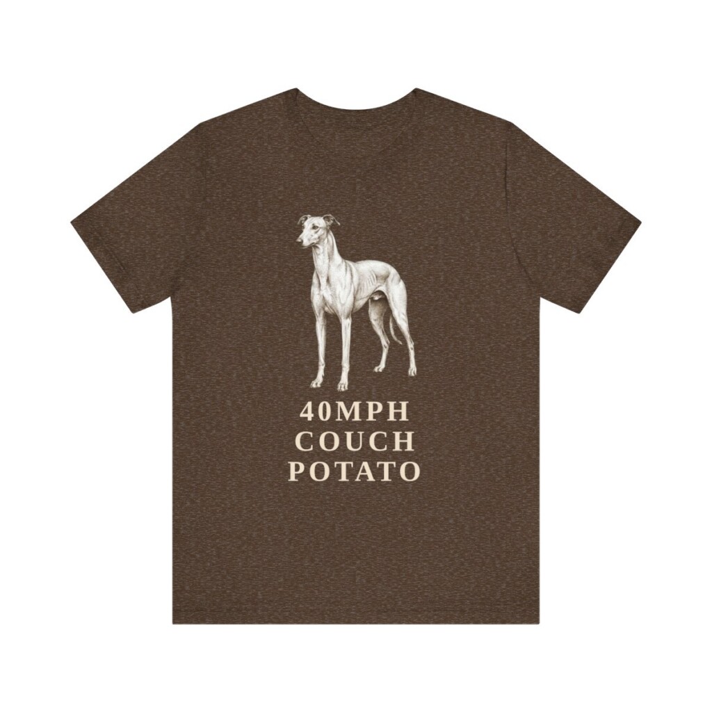 Greyhound Humor Shirt, Vintage Dog Sketch Tee, Dog Humor Gift