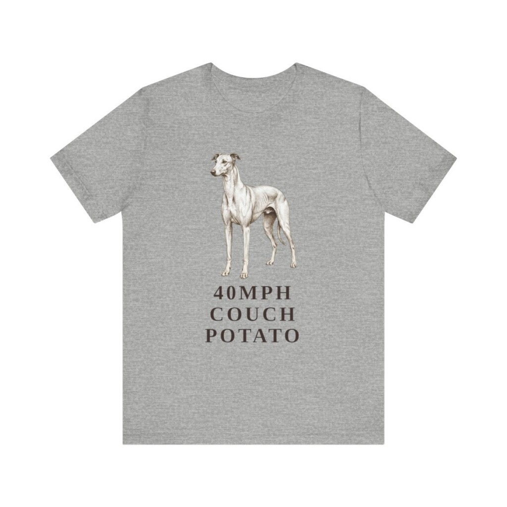 Greyhound Humor Shirt, Vintage Dog Sketch Tee, Dog Humor Gift