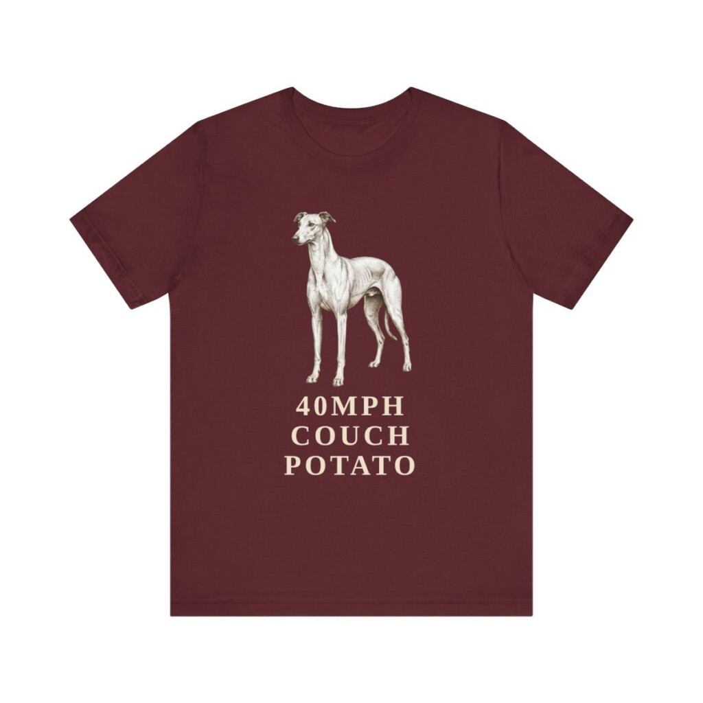 Greyhound Humor Shirt, Vintage Dog Sketch Tee, Dog Humor Gift